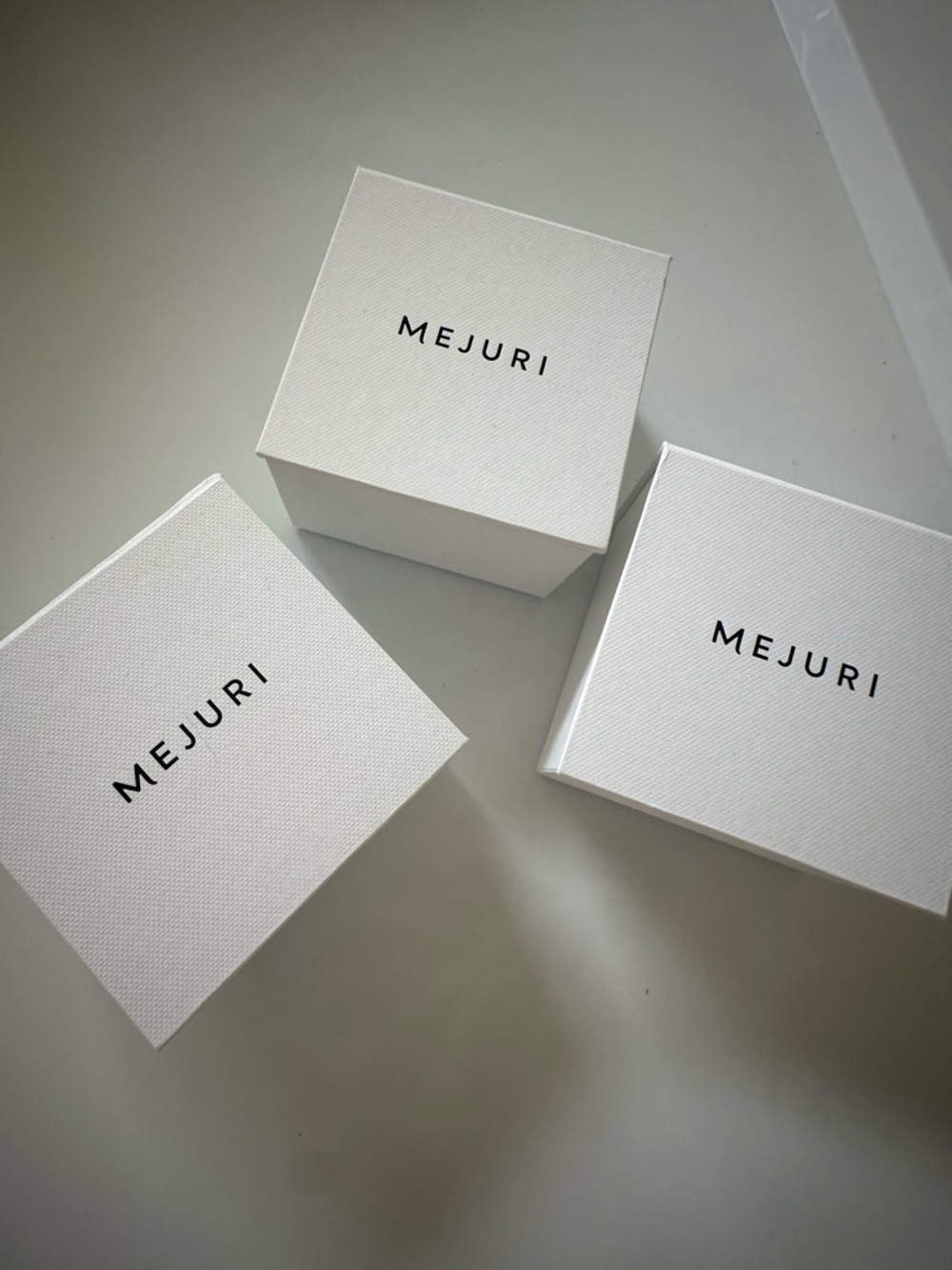 Mejuri White Jewelry Boxes (Set of 3)